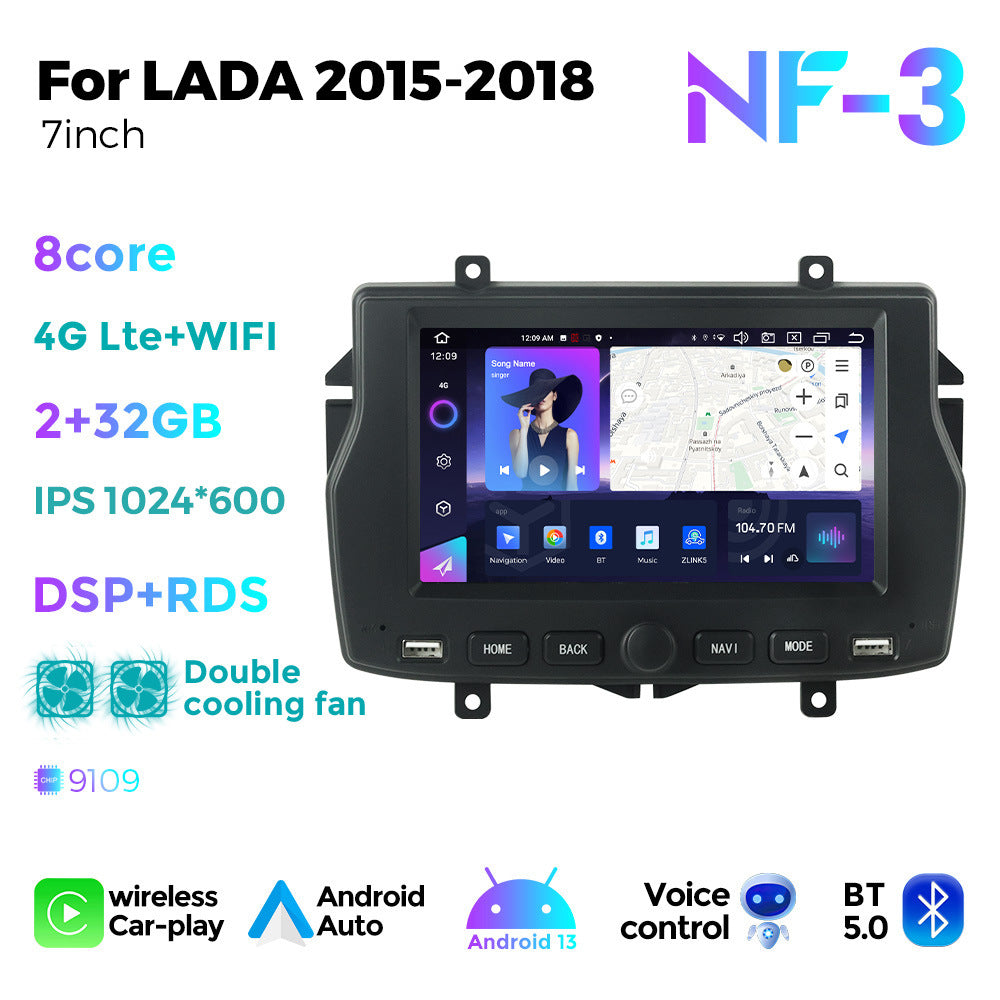 Suitable for lada 2015-2018 russian lada special 7" car android navigator with knob