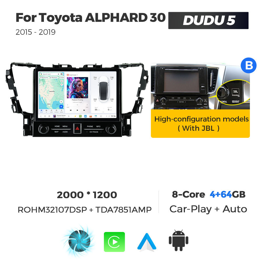 Suitable for toyota alphard 30 2015-2019 toyota alphard 11.5inch dudu7 dudu