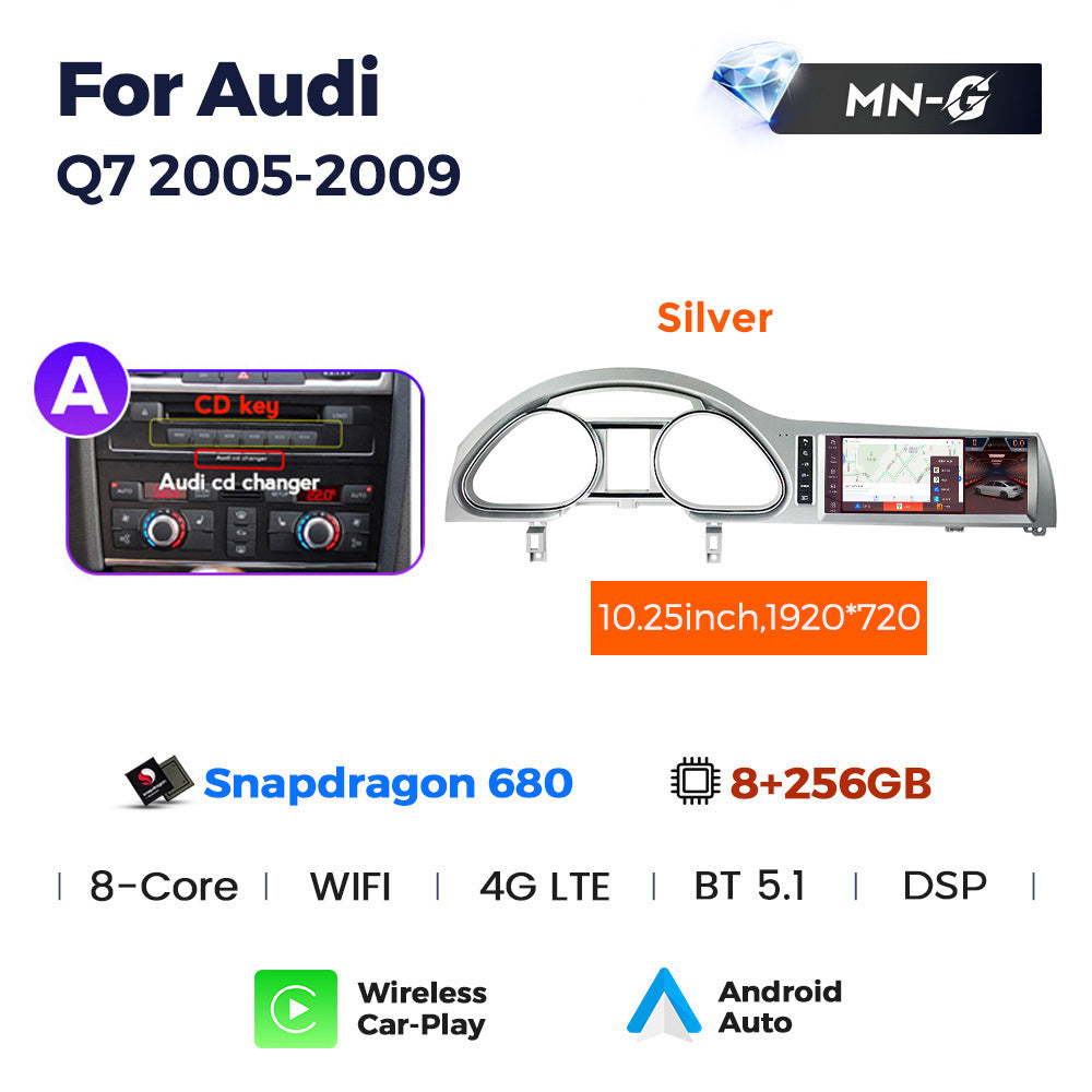 Suitable for for audi q7 2010-2015 audi q7 restoration qualcomm xiaolong large screen android navigator