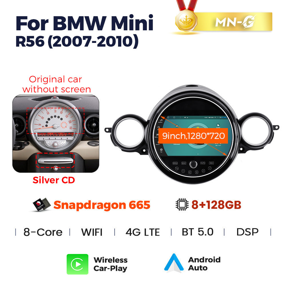 Applicable to BMW MINI 2007-2014 Android large screen central control car navigation Bluetooth Carplay