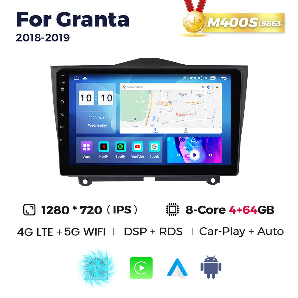 Compatible with Lada Granta 18-19 Android large-screen central navigation radio 8+256G
