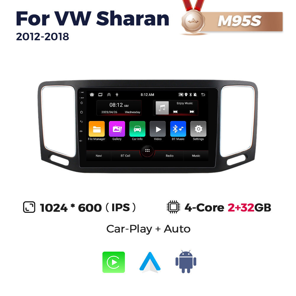 Suitable for vw sharan 2012-2018 volkswagen sharan android car navigation wireless carplay