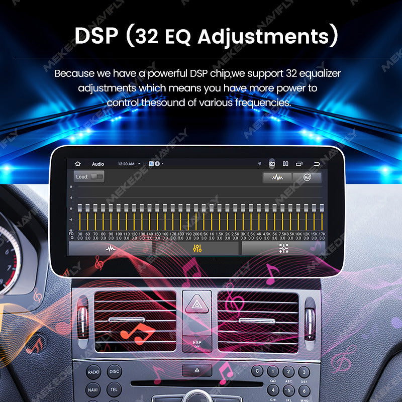 Suitable for Mercedes-Benz C-Class W204 2008-2010 Android large screen central control navigation car radio Carplay
