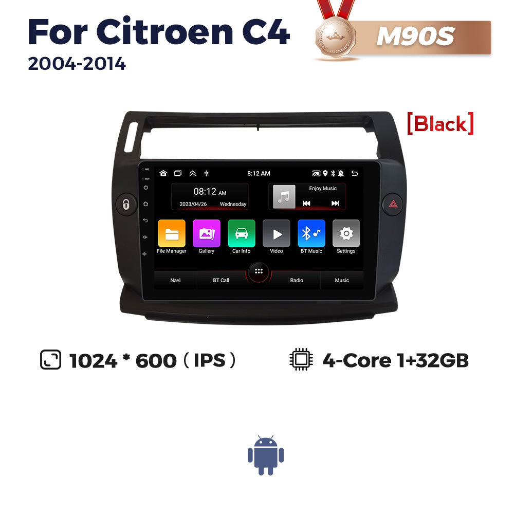 Suitable for 04-11 citroen sega c4 citroen c4 android car navigation wireless carplay