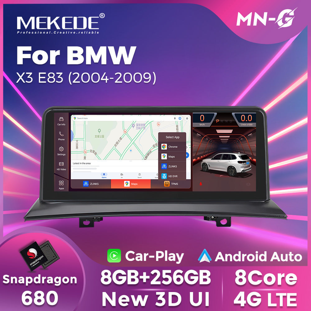 Suitable for bmw x3 e83 original car screen upgrade modification center console large screen android car navigation system id8