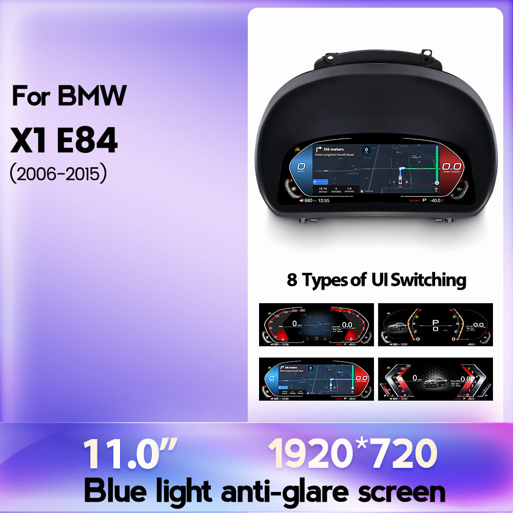 Applicable to BMW X1 E84 2006-2015 Upgraded Full LCD Dashboard Wireless Carplay