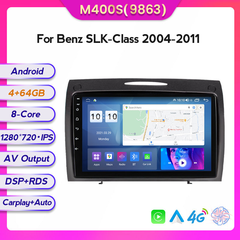 Suitable for 04-11 mercedes-benz slk-class center console large screen android navigation system with car-installed smart wireless carplay