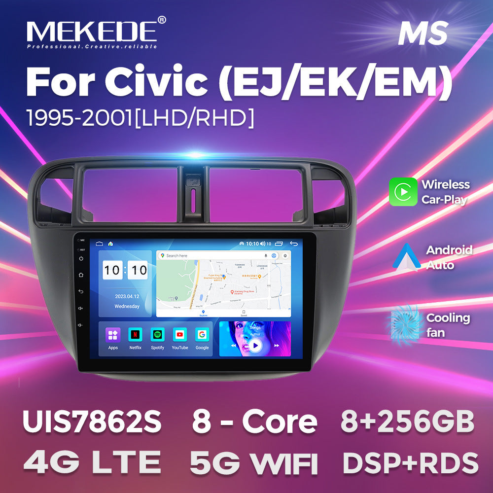 Suitable for Honda civic 95-01 Android large screen central control navigation radio screen 8 + 256G