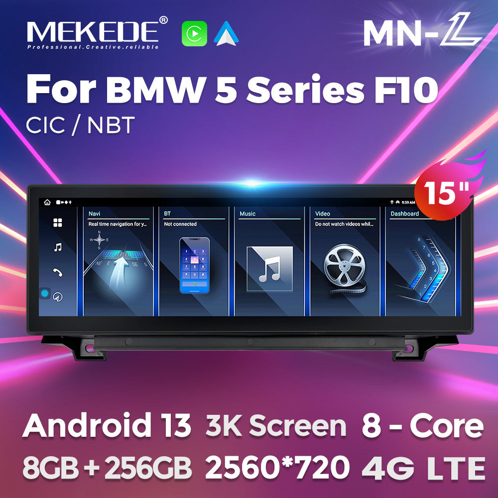 Applicable to BMW 5 Series F10 520 523 525 530 to Android car large screen navigation ID8 15 inch