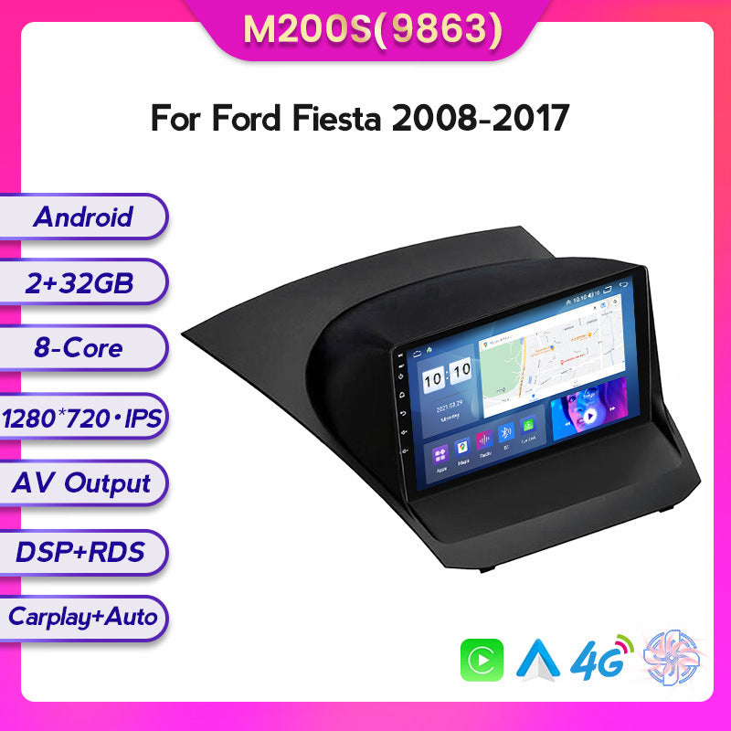 Suitable for Ford Fiesta Fiesta 08-17 Android large screen central control car navigation screen 8 + 128