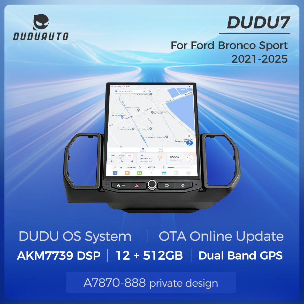 Suitable for 12" ford bronco sport 21-25 ford bronco dudu7 vertical screen android car machine