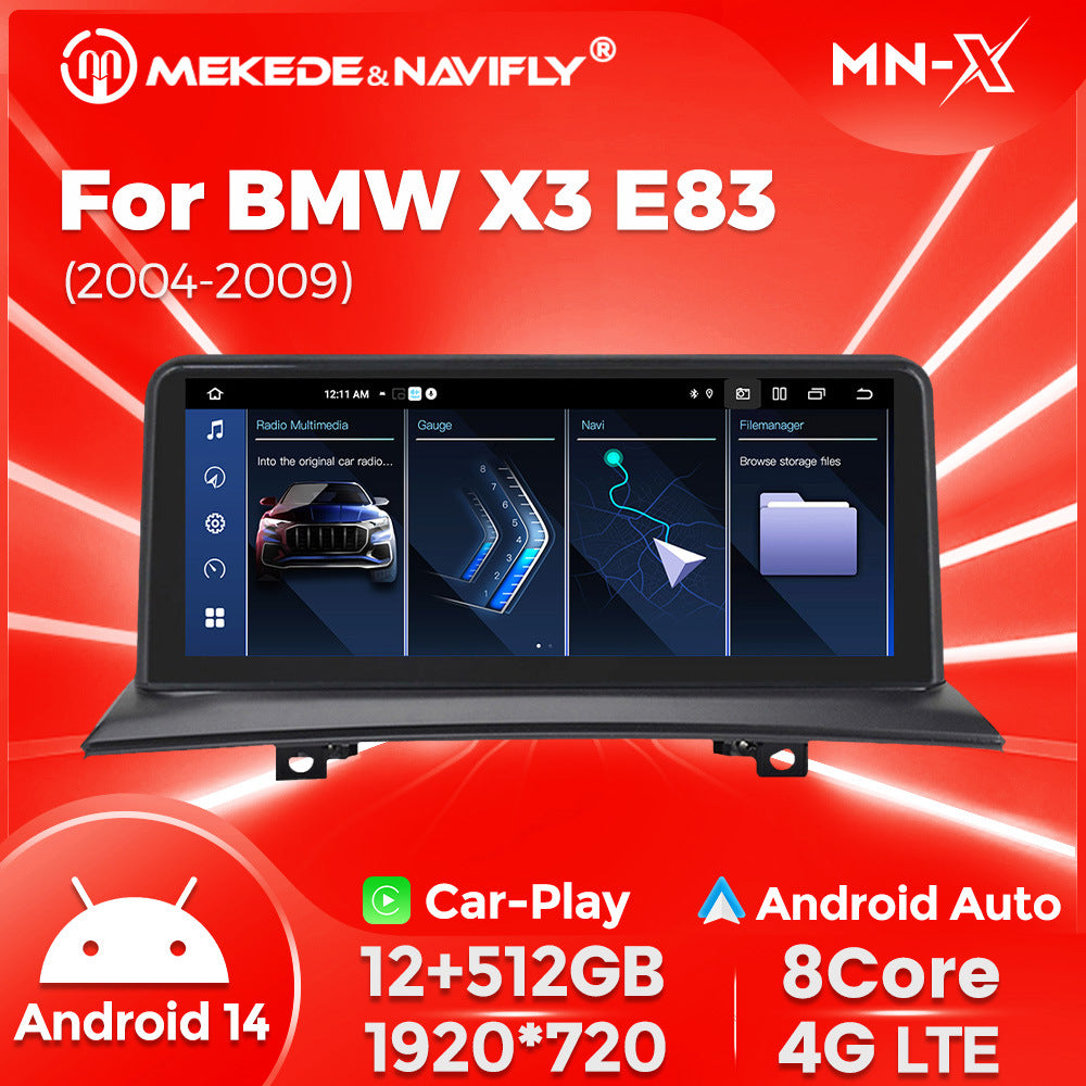 10.25 inch suitable for BMW X3 E83 Android central control large screen GPS navigation all-in-one machine Bluetooth Carplay