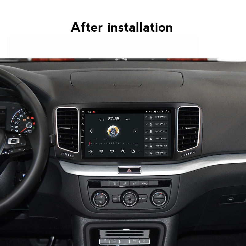 Compatible with the Volkswagen Sharan, 12-18 models, with an Android large screen central control navigation screen 8+128GB