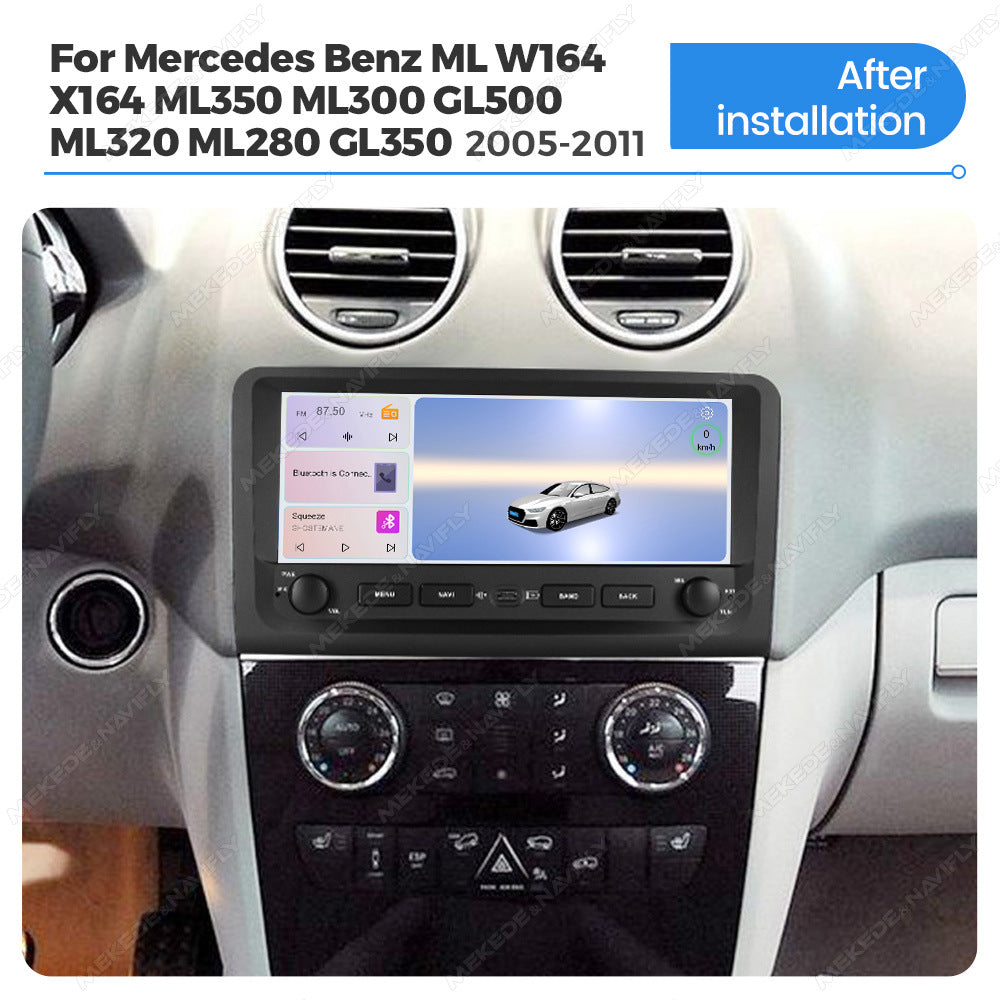 Compatible with Mercedes-Benz ML W164 GL X164 Android Large Screen Central Control Navigation Bluetooth Radio 10.25-inch