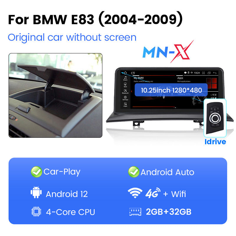 Suitable for bmw x3 e83 original car screen upgrade modification center console large screen android car navigation system id8