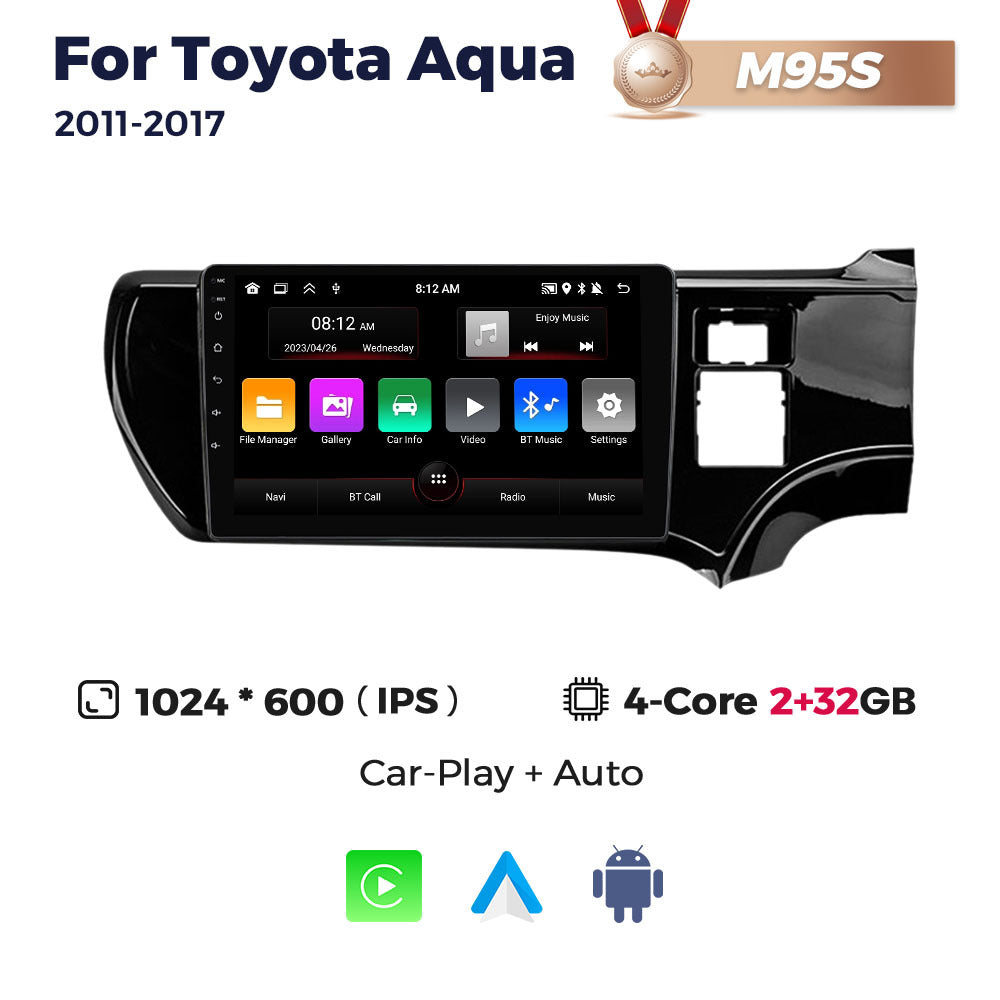 Suitable for toyota aqua 2011-2017 right toyota aqua right-hand drive car android navigator