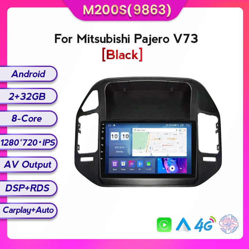 Suitable for mitsubishi pajero pajero v73 car central control large screen gps navigator wireless carplay