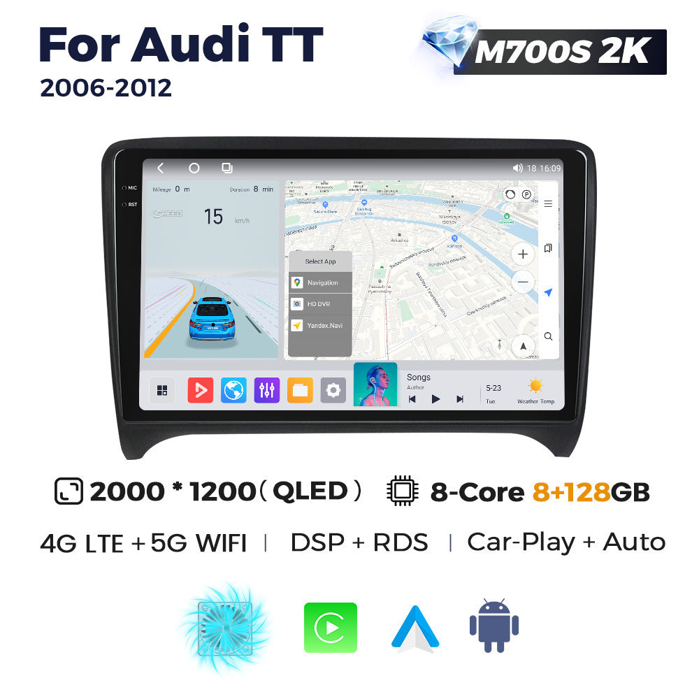 Suitable for audi tt 2008-2014 audi tt/rs restoration smart android large screen car navigator