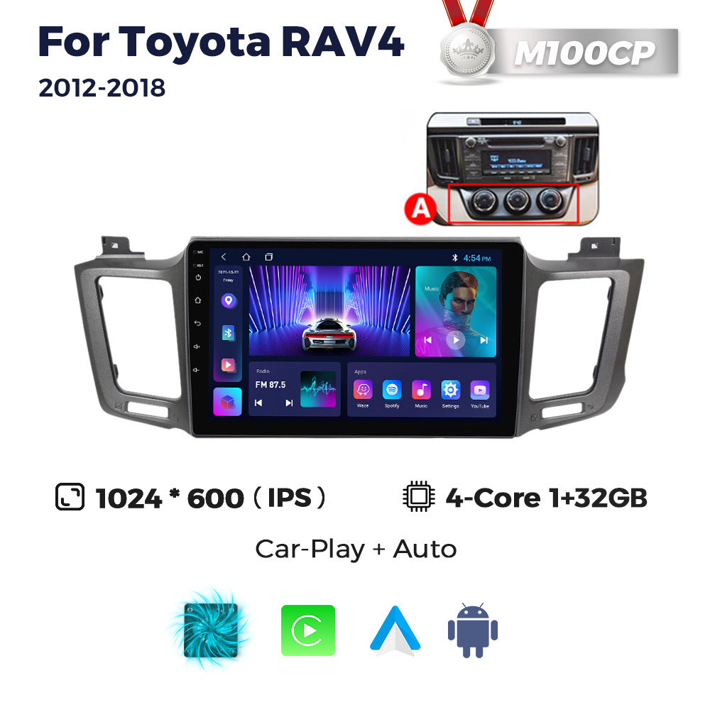 Suitable for 13-18 toyota rav4 car central control android navigation wireless carplay fang yitong 7862