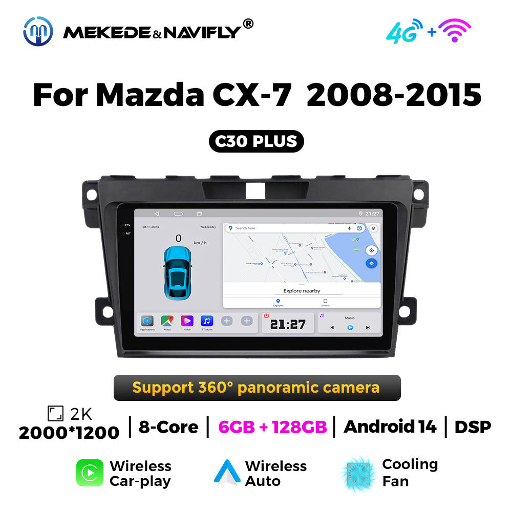 Suitable for Mazda CX-7 08-15 Android large screen central control car navigation radio screen carplay
