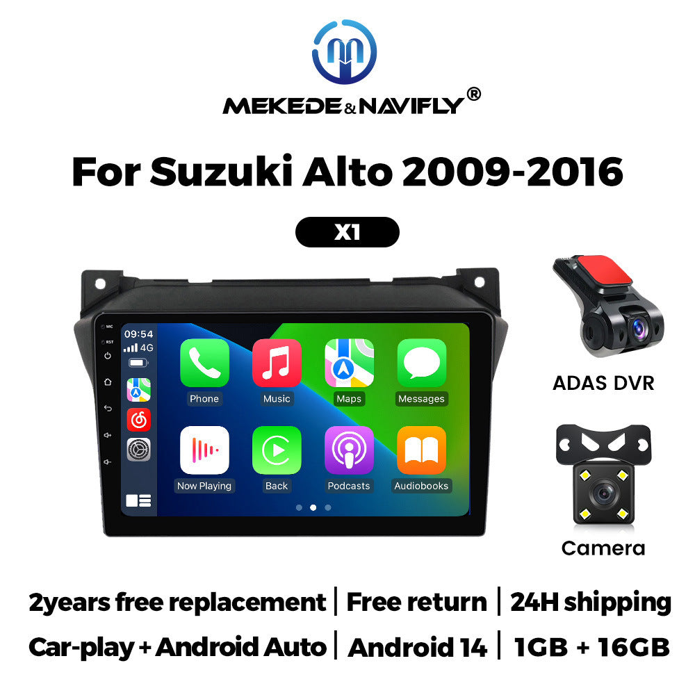 Suitable for 09-16 suzuki alto android car navigation wireless carplay