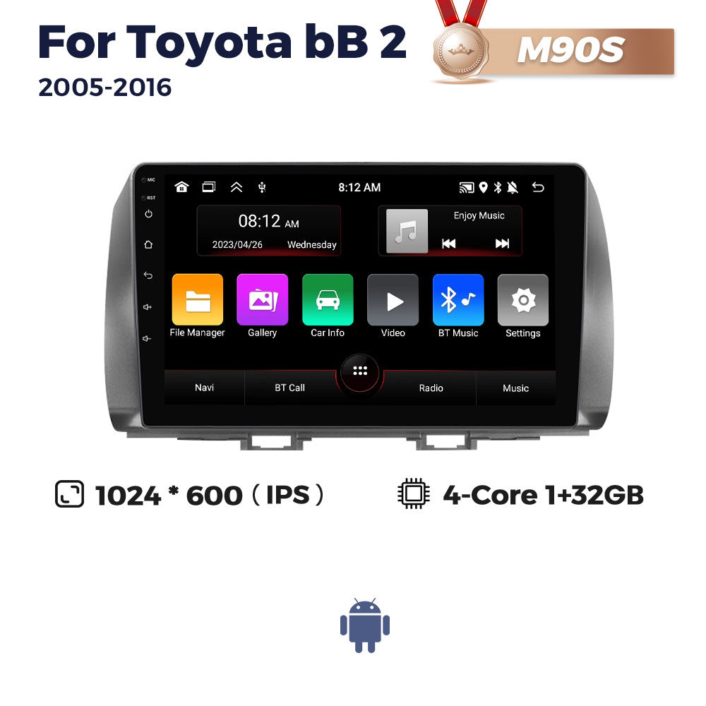 Suitable for toyota bb 2 qnc20 2005-2016 toyota bb-2 car large screen android navigator