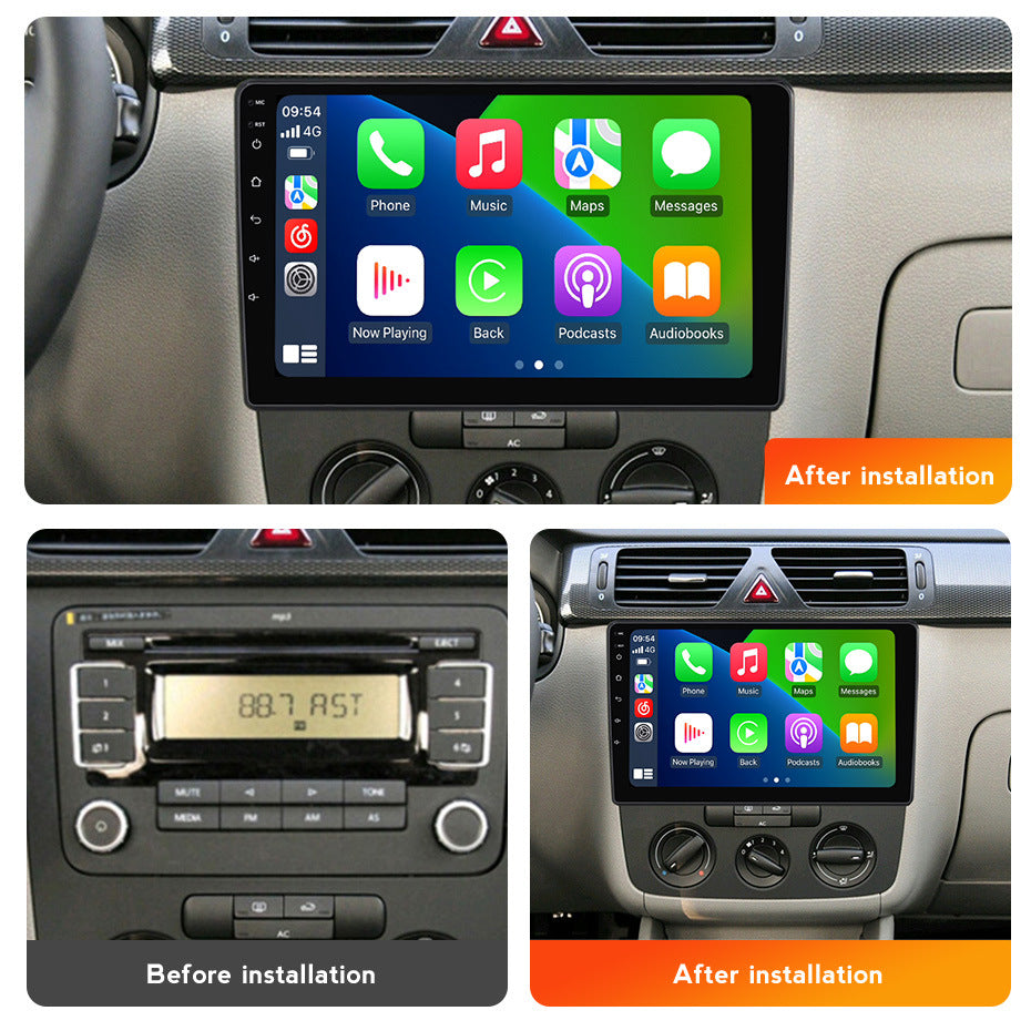 Compatible with Volkswagen VW Tiguan Passat Polo Golf Android large screen central navigation CarPlay