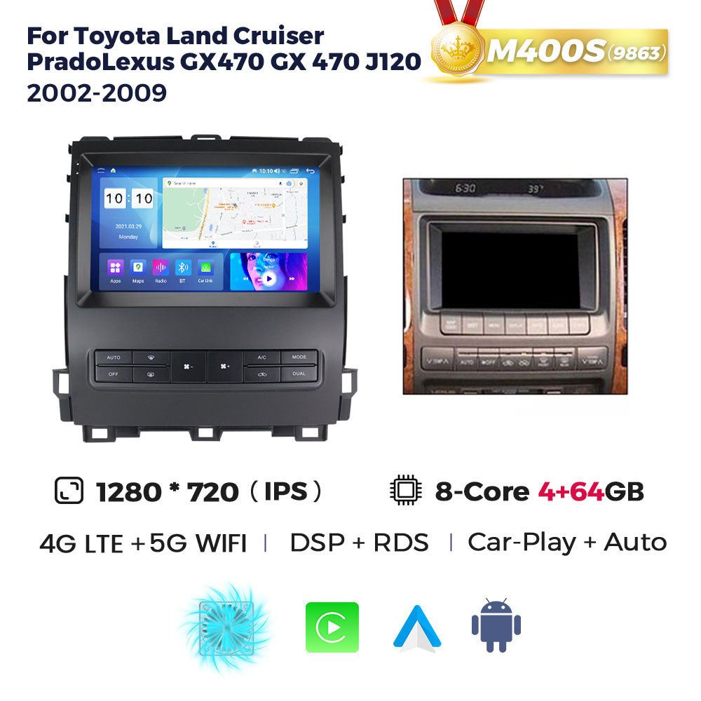 Suitable for toyota prado gx470 2002-2009 (old model) high-spec smart android navigation system