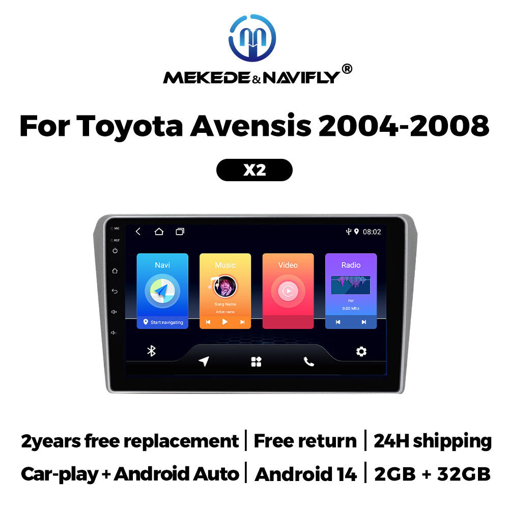 Applicable to Toyota Avensis 04-08 Android Car GPS Navigation Car MP5 Bluetooth Player All-in-One