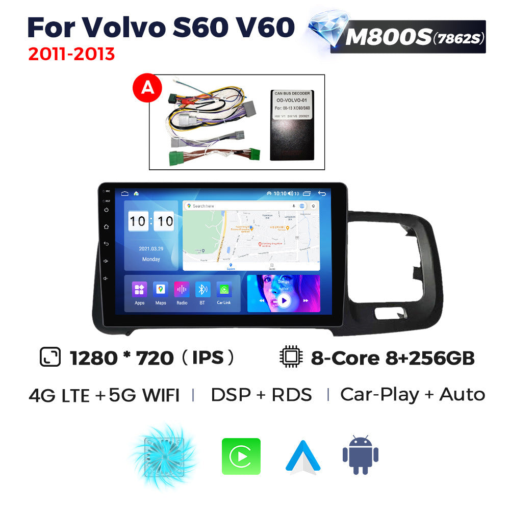 Suitable for volvo 2011-2020 volvo s60 v60 android large screen car navigation wireless carplay