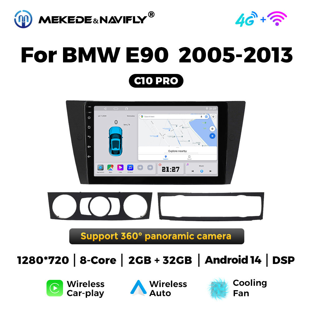 Applicable to BMW E90 2005-2013 Android large screen central control car navigation radio screen carplay