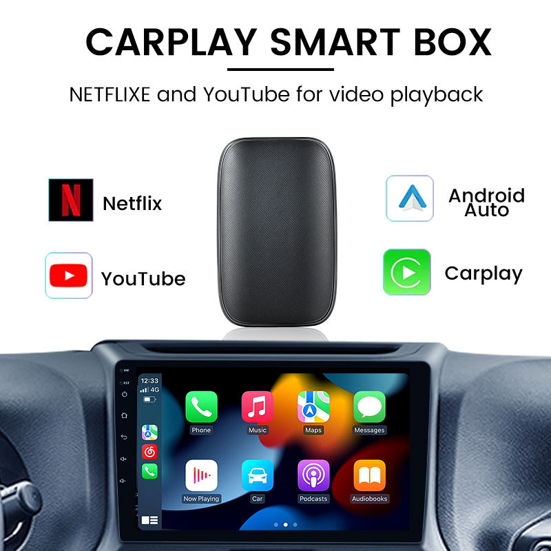 Carplay Ai Box Mini TV Box Original Car Wired to Wireless Closed Box Android Auto