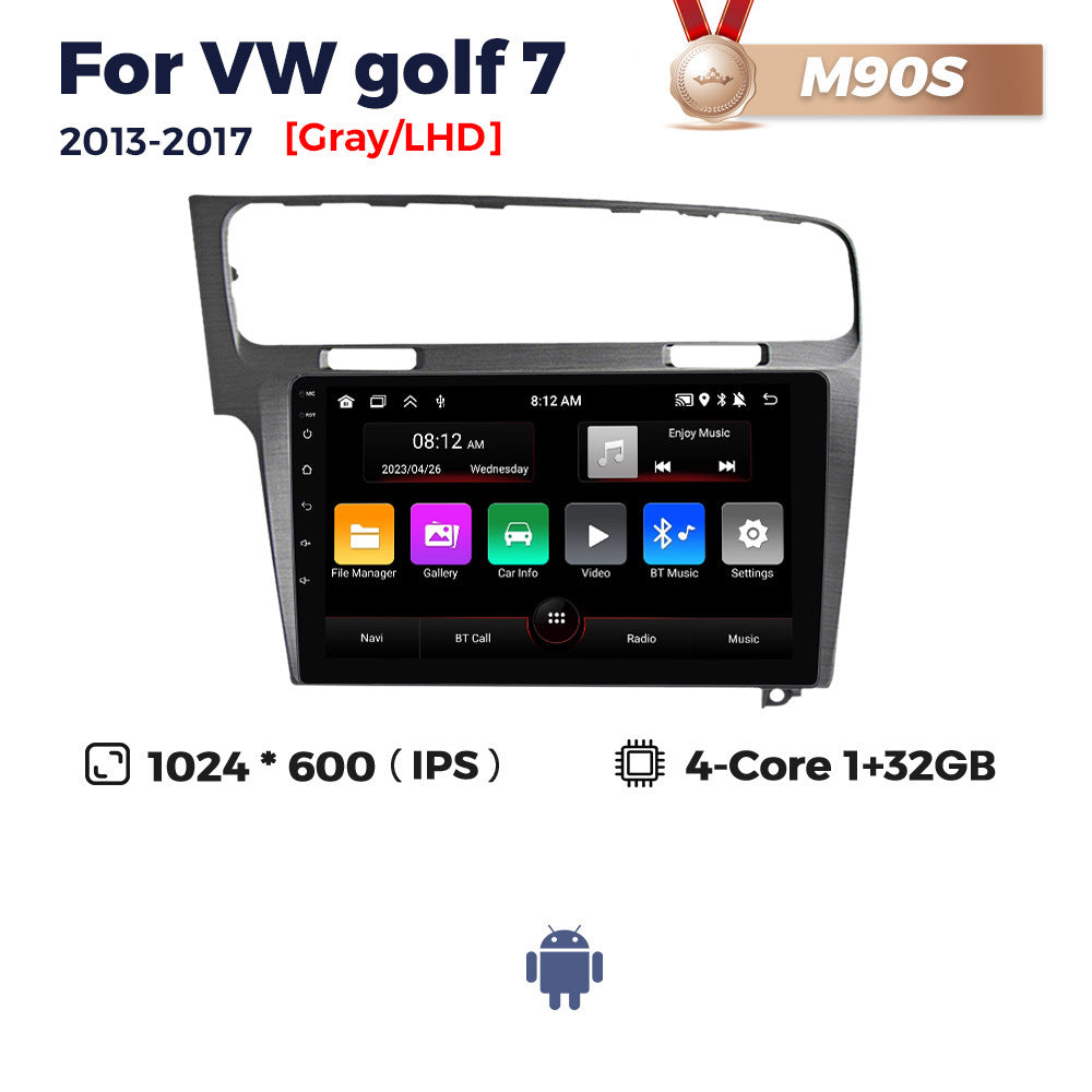 Suitable for left and right peptides vw golf 7 2013-2017 volkswagen golf seven car android large screen navigation