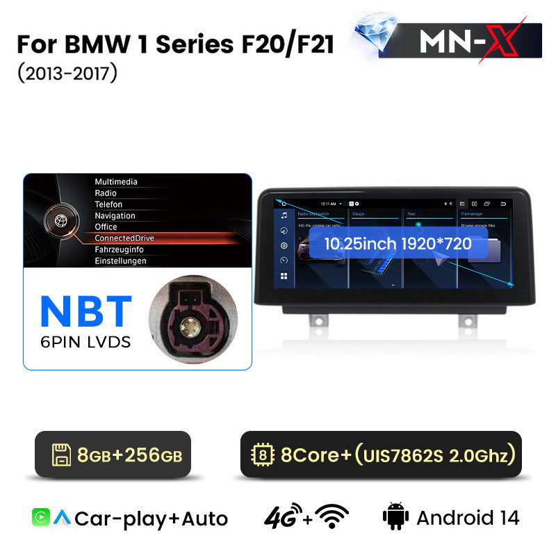 10.25-inch compatible with BMW 1 Series 2 Series F20 Android central control large screen GPS navigation all-in-one with Bluetooth CarPlay