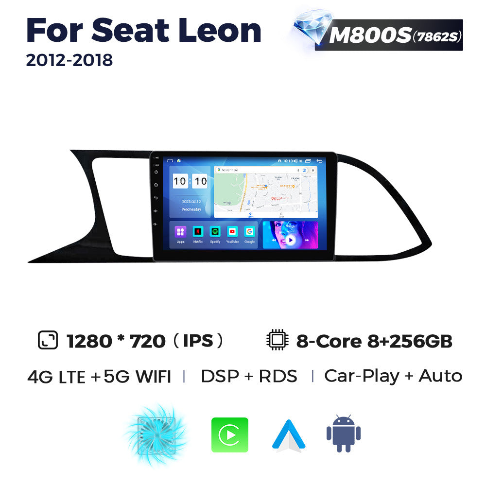 Suitable for 12-18 seat leon car large screen android navigator wireless carplay