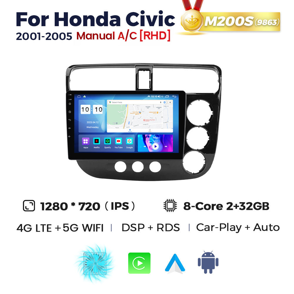 Suitable for honda civic 2000-2006 honda civic android car central control navigator bt5.0
