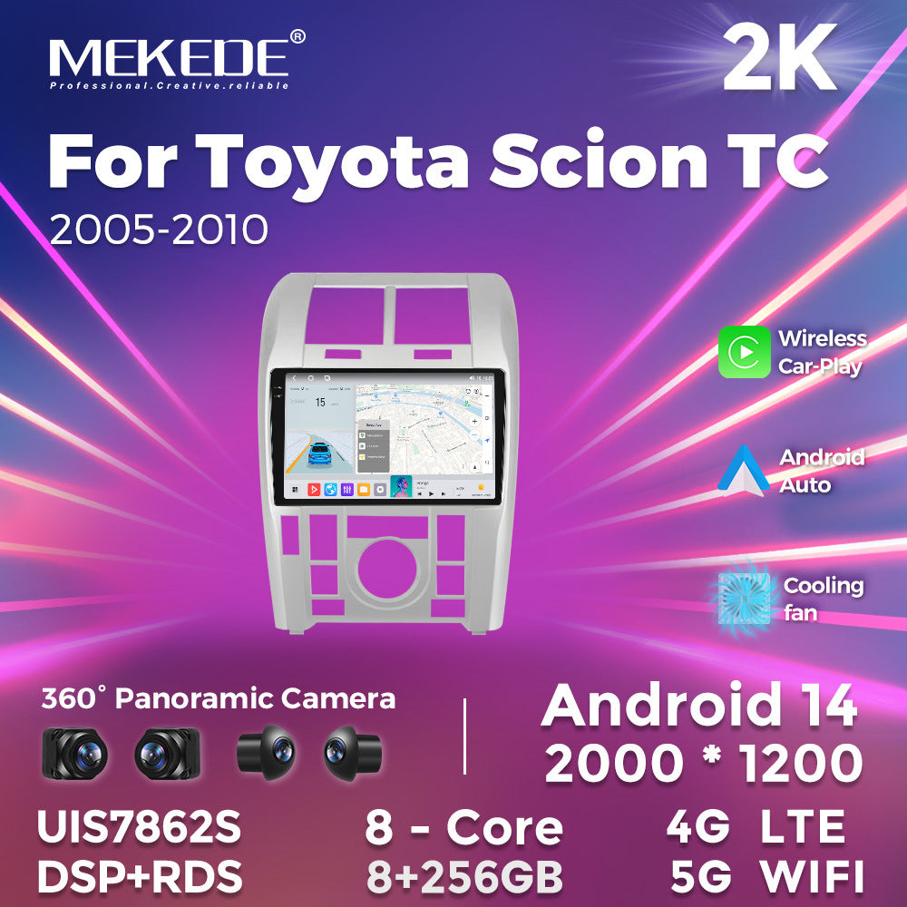 Applicable to Toyota Scion TC 05-10 Android large screen central control navigation radio Bluetooth Carplay