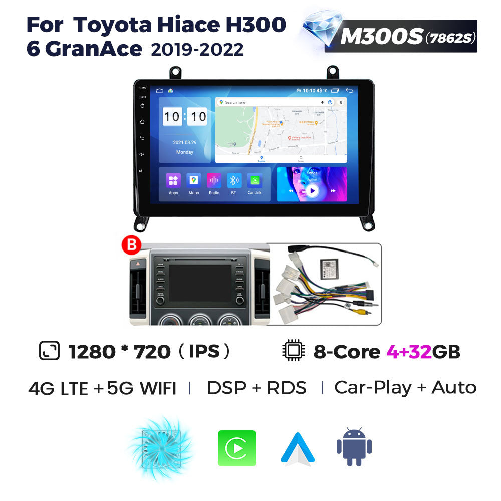 Suitable for toyota hiace h300 6 granace 2019-2022 toyota hiace android navigation
