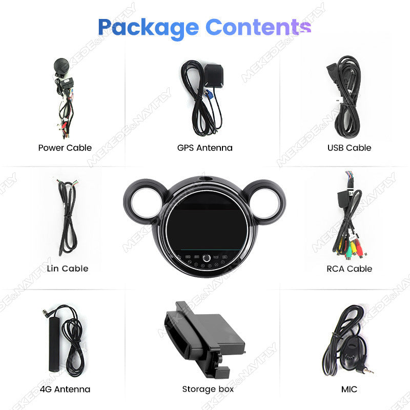 Applicable to BMW MINI 2010-2016 Android large screen central control car navigation Bluetooth Carplay