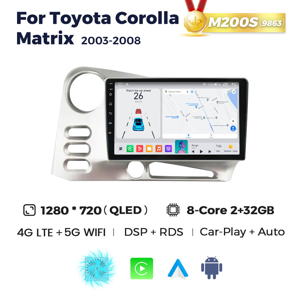 Suitable for toyota corolla matrix 2003-2008 toyota smart android car navigator