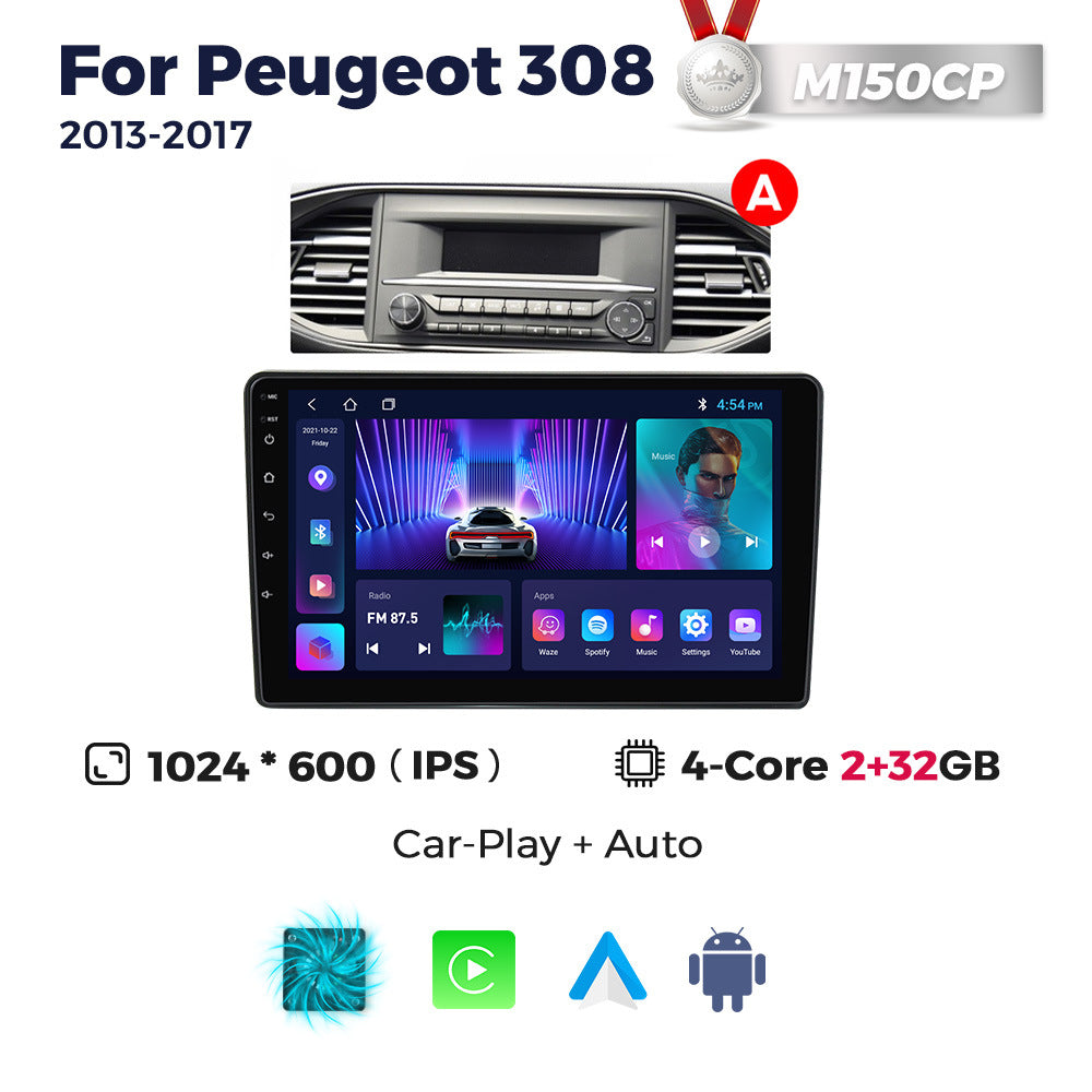 Compatible with Peugeot 308 2013-2017 Android Large-Screen Central Control Navigation Radio 8+256G