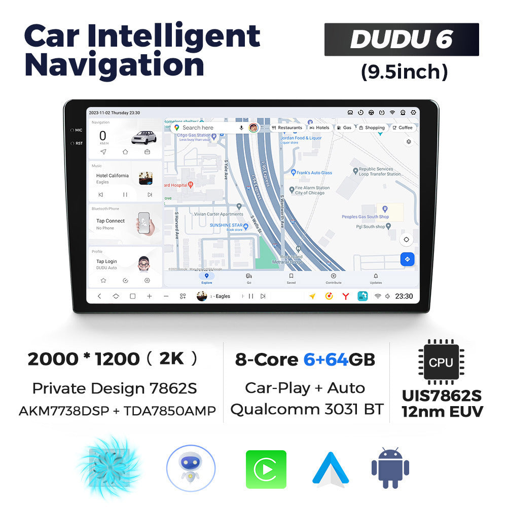 Suitable for dudu6, dudu7, and mekede dudu liangshan overseas edition smart modified android interactive navigation systems