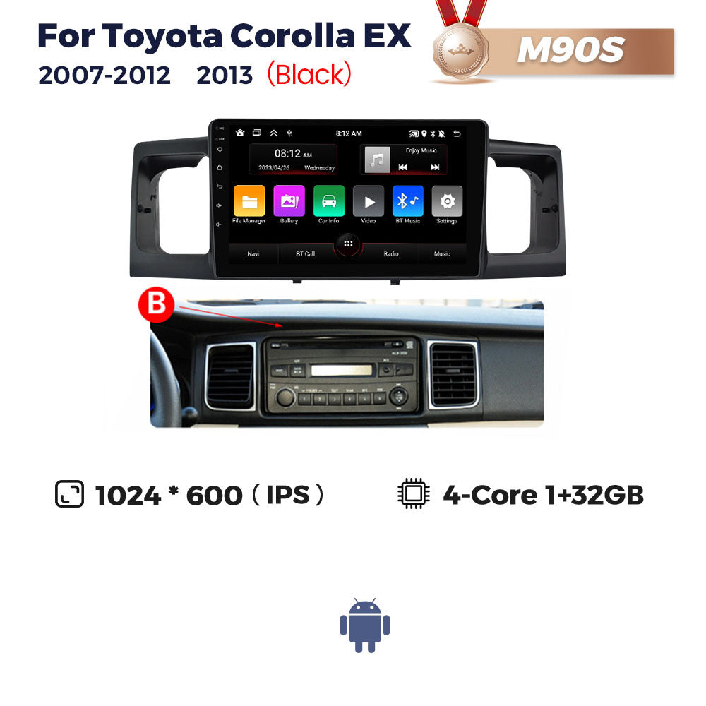 Suitable for toyota corolla ex 2007-2012 toyota corolla car android central control navigator