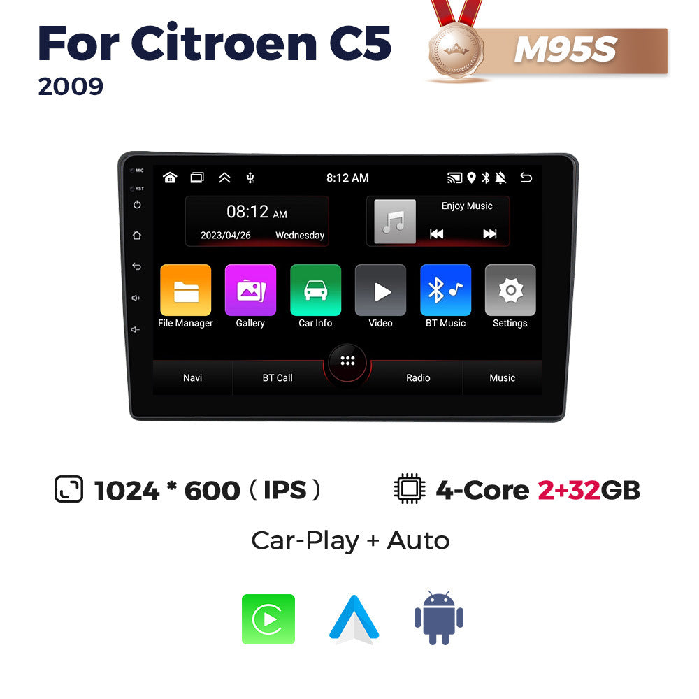 Compatible with Citroën C5 2009-2017 Android Large-Screen Central Control Navigation Radio 8+256GB