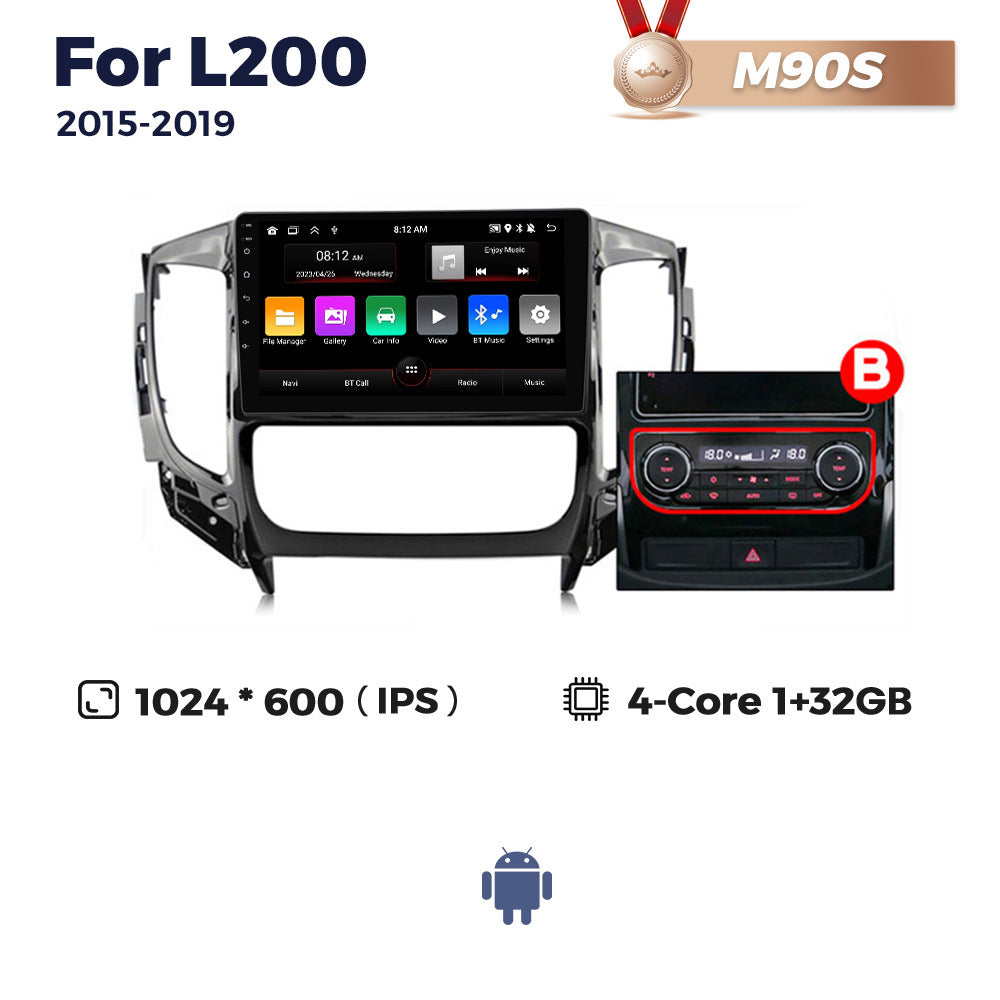 Suitable for mitsubishi l200 2015-2019 triton android car large screen central control navigator