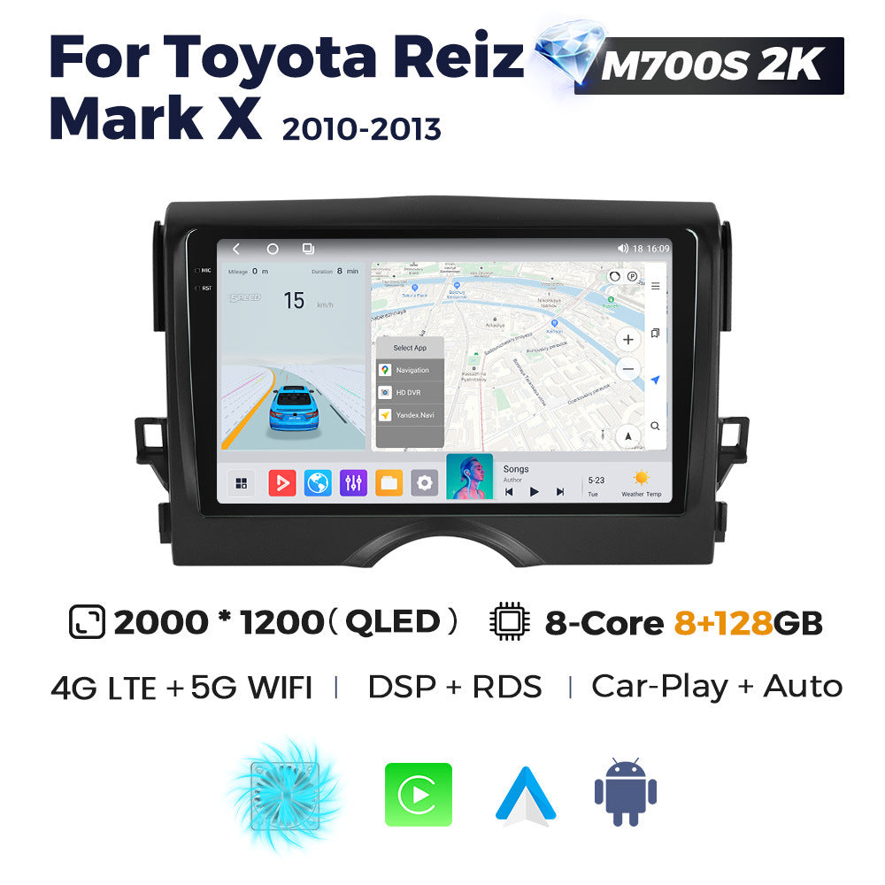 Suitable for toyota reiz mark x 2010-2013 toyota reiz car smart android navigation