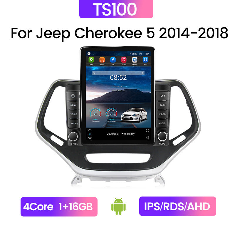 Cross-border wholesale supply of cherokee 5 jeep cherokee vertical screen car android navigation system smart player