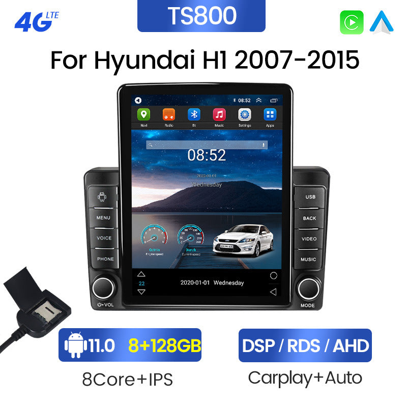 Suitable for hyundai h1 2007-2015, hyundai h1 stone tablet car android smart navigation system (vertical screen)