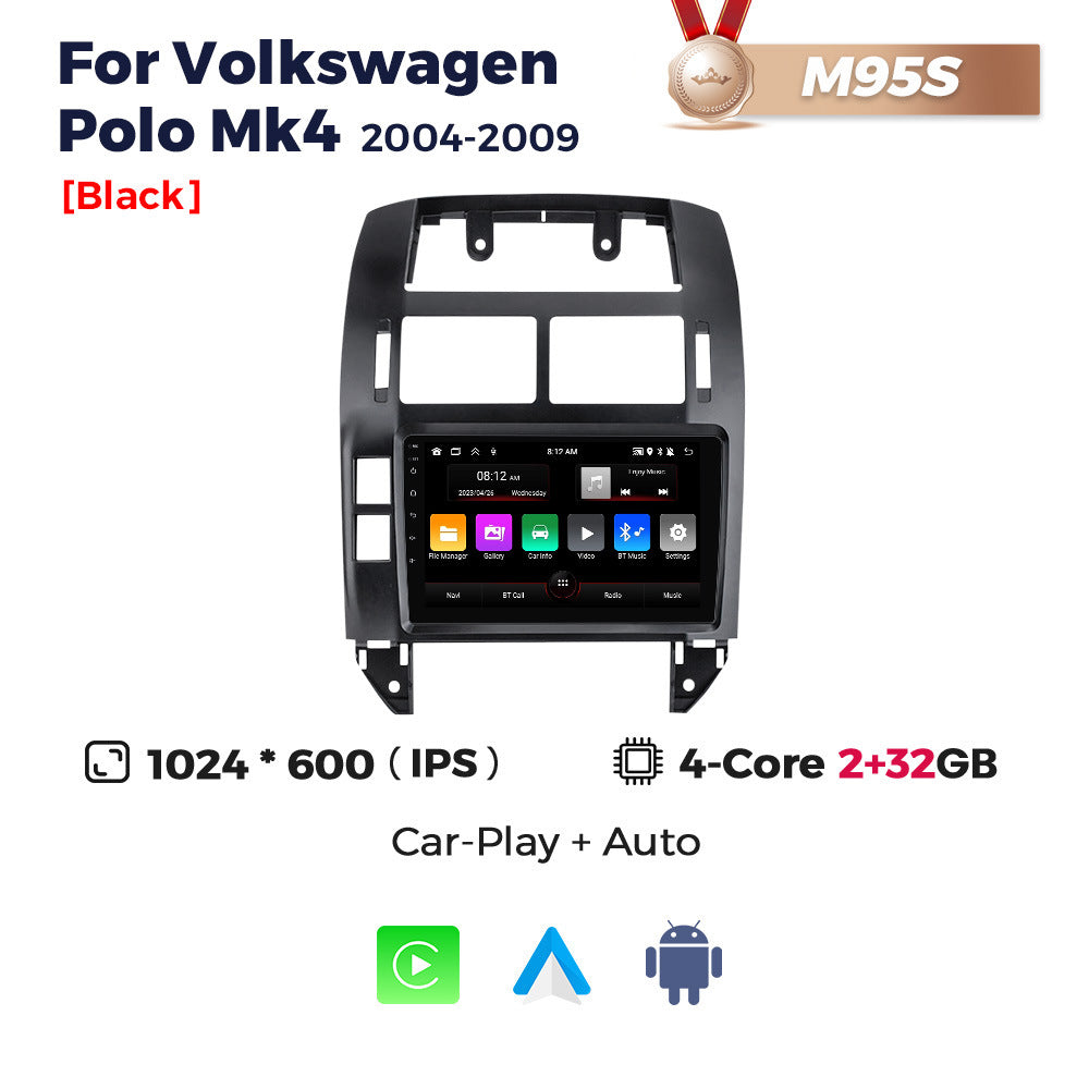 Compatible with VW Polo MK4 2004-2010 Android large-screen central control navigation with Bluetooth CarPlay