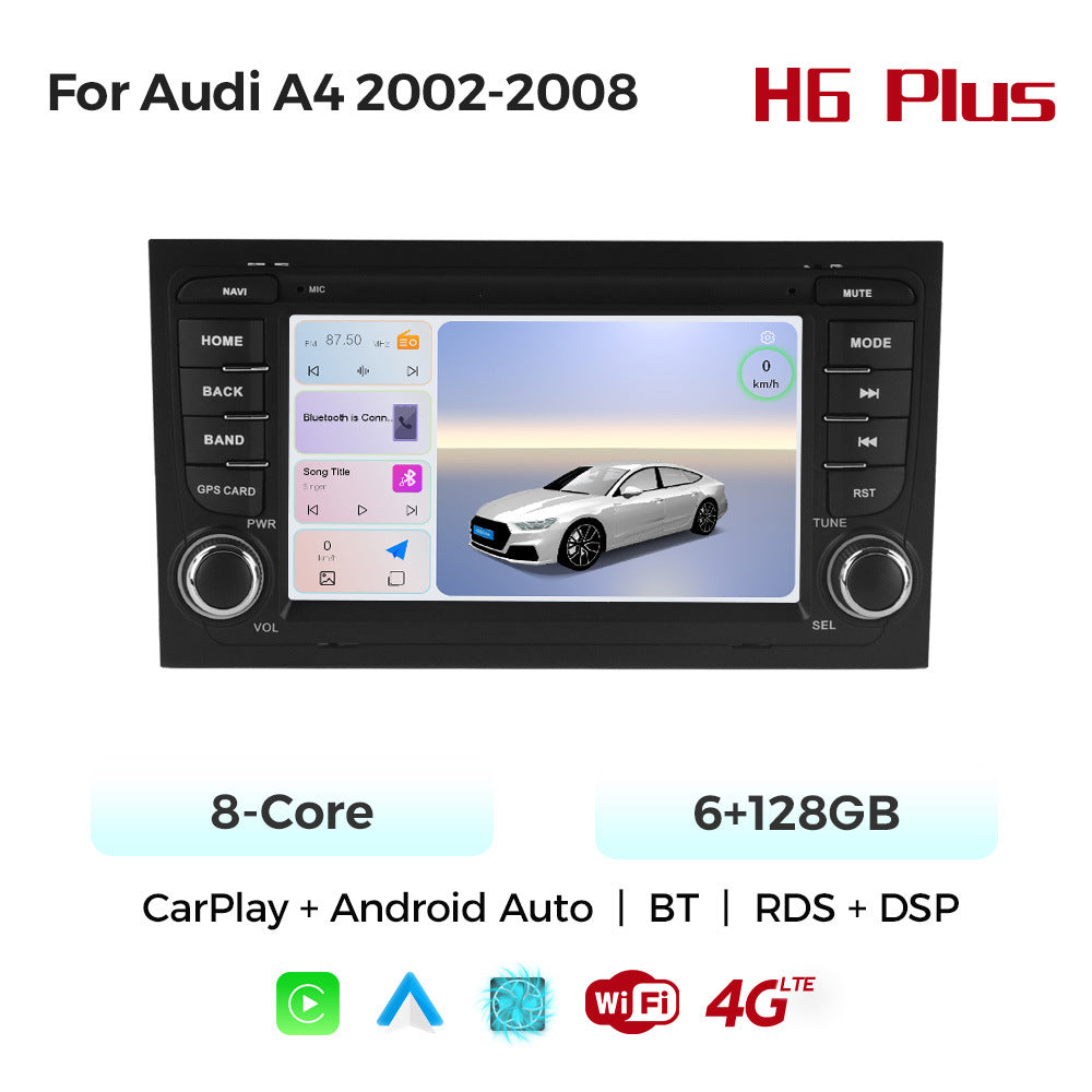Applicable to Audi A4 02-08 bilateral button Android large screen central control navigation Bluetooth radio special machine